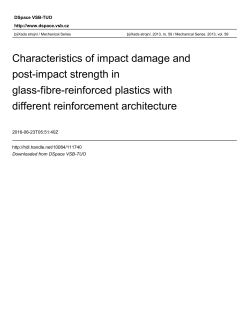 Characteristics of impact damage and post