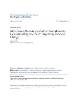 Generational Approaches to Organizing for Social Change