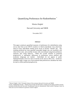 Quantifying Preferences for Redistribution