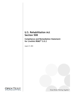 Livelink iRIMS 3.0.2