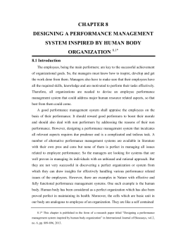 chapter 8 designing a performance management