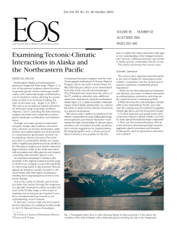 Examining Tectonic-Climatic Interactions in Alaska