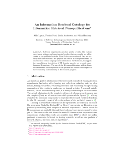 An Information Retrieval Ontology for Information