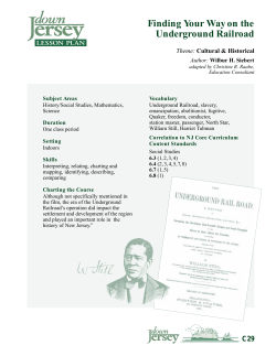 Finding Your Way on the Underground Railroad