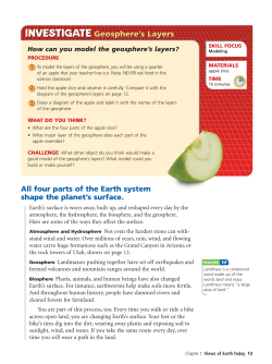 Geosphere`s Layers