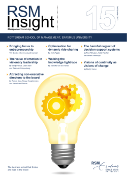 The value of emotion in visionary leadership