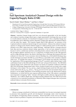 Full Spectrum Analytical Channel Design with the Capacity/Supply