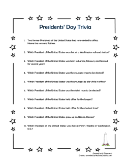 1. Two former Presidents of the United States had sons elected to