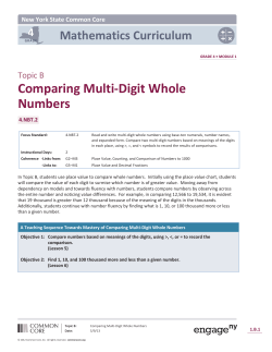 Comparing Multi-Digit Whole Numbers