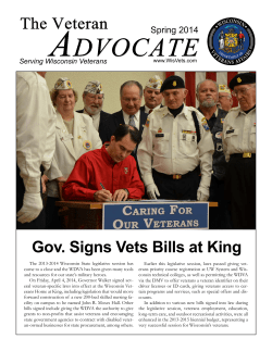 The Veteran - Wisconsin Department of Veterans Affairs