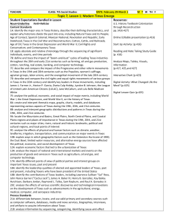 Topic 7, Lesson 1: Modern Times Emerge