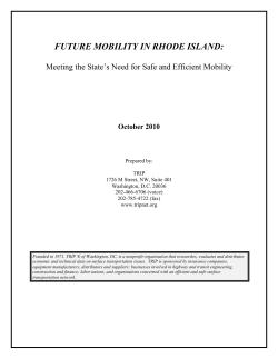 Future Mobility in Rhode Island