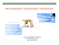 measurement uncertainty workshop