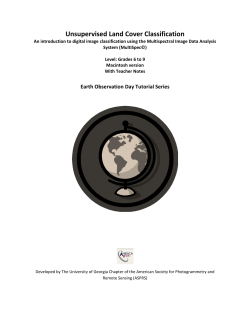 Unsupervised Land Cover Classification