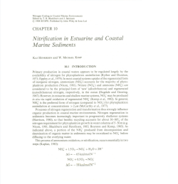 Chapter 10. Nitrification in Estuarine and Coastal Marine Sediments