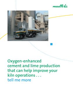 Oxygen-enhanced cement and lime production that can help