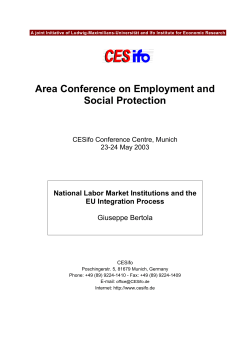 Area Conference on Employment and Social Protection