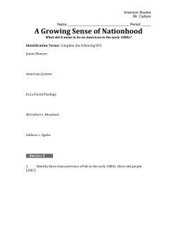 A Growing Sense of Nationhood - Iowa City Community School District