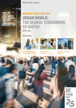 urban world: the global consumers to watch