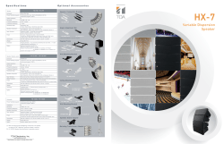 HX-7 HX-7 - TOA Electronics