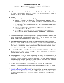 Position Approval Request (PAR) Academic Departments/Centers