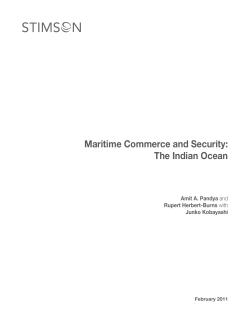 Maritime Commerce and Security: The Indian Ocean