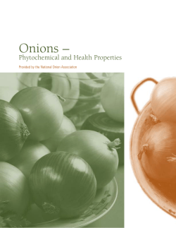 Phytochemical final - The National Onion Association
