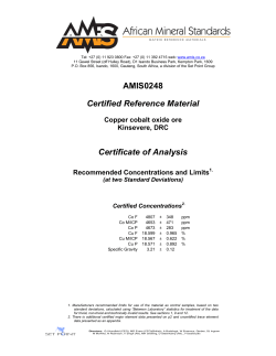 - African Mineral Standards