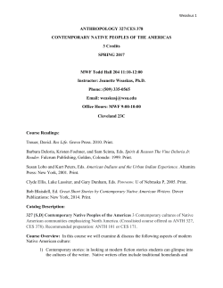 Contemporary Native Peoples of the Americas