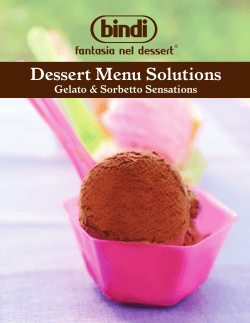 Dessert Menu Solutions