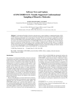 tCONCOORD-GUI: Visually supported conformational sampling of