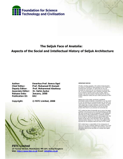 The Seljuk Face of Anatolia