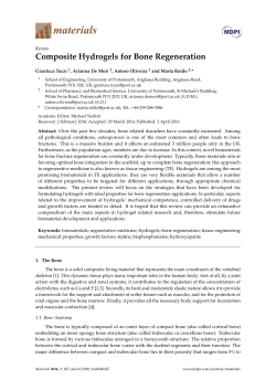 Composite Hydrogels for Bone Regeneration