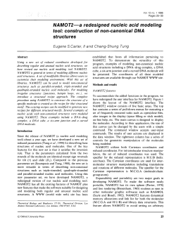 NAMOT2&mdash;a redesigned nucleic acid modeling tool