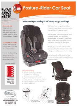 Posture-Rider Car Seat