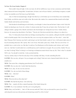 No Fear The Great Gatsby Chapter 8 Nick couldn`t sleep all night. At