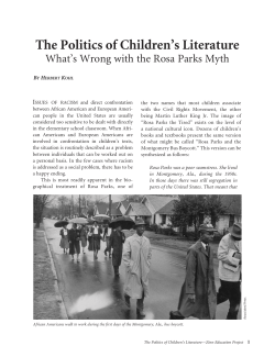 The Politics of Children`s Literature