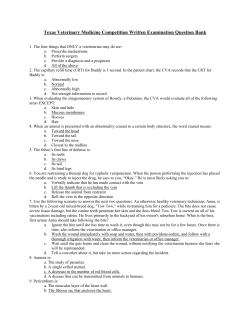 Texas Veterinary Medicine Competition Written