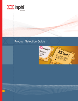 Product Selection Guide