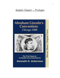 Lincoln 1860 sample chapter