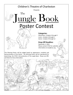 jungle book page 1.pub - Children`s Theatre of Charleston