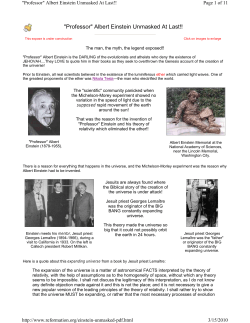 "Professor" Albert Einstein Unmasked At Last!!