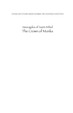 The Crown of Monks - Cistercian Publications