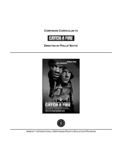 Catch a Fire - Amnesty International