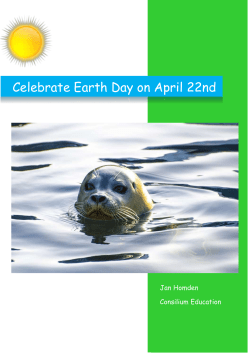Celebrate Earth Day on April 22nd