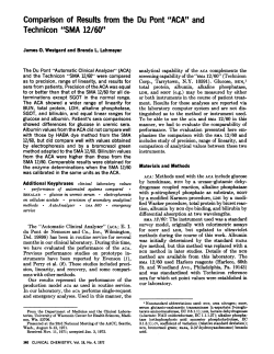 and Technicon&ldquo;SMA 12/60&rdquo;