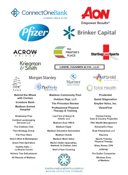 2016 Madison 5K Sponsors - Madison Education Foundation
