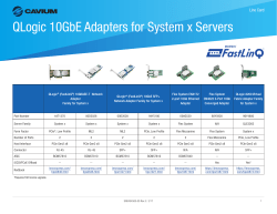 QLogic 10GbE Adapters for System x Servers