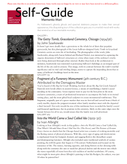 Self-Guide - Art Institute of Chicago