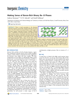 Making sense of boron-rich binary Be